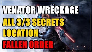 Venator Wreckage in Zeffo All 33 Secrets Location Fallen Order [upl. by Carlson]