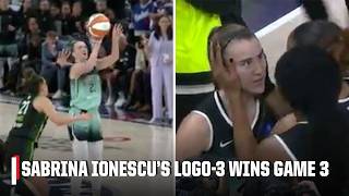 SABRINA IONESCU FROM THE LOGO 😱 Liberty take Game 3 amp are ONE WIN FROM A CHAMPIONSHIP  WNBA on ESPN [upl. by Fae]