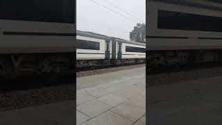 22448  New Delhi Vande Bharat ExpressCross Karnal railway station Full Action shorts shortsfeed [upl. by Lundeen649]