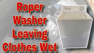 How to Fix Roper Whirlpool Washer Not Spinning Correctly  Model RAS8445KQ0 [upl. by Karlotta]