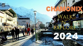 Chamonix  France  Winter Escapade  Stunning 4K Walking tour in the French Alps [upl. by Hali103]