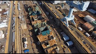 Newport News Shipbuilding Aircraft Carrier Update March 2023 [upl. by Us]