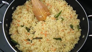 Couscous Upma Recipe കുസ്കുസ് ഉപ്പുമാവ് [upl. by Olimreh379]