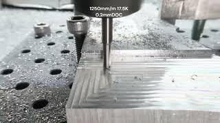 Machining aluminium 6082 T6 Carbide 3D Nomad 3 [upl. by Hatch392]