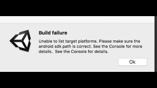 Unable to list target platforms Please make sure the android sdk path is correct [upl. by Aicela]