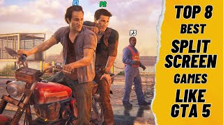 Top 8 Best Co op Split Screen PC Games Like GTA 5 [upl. by Aititel879]