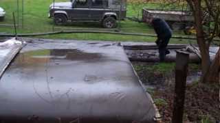 pumping silt into silt bags for dewatering [upl. by Amled211]