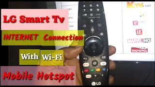 LG Smart TV Internet connection with mobile hotspot [upl. by Safko835]