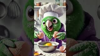 Kenny Cooking Cookies Short cockatielsing birds parrot funny animation cooking cookies [upl. by Croft]