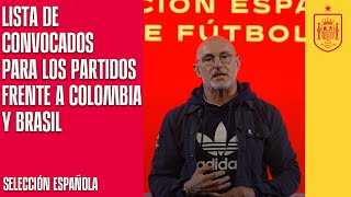 Lista de convocados para los partidos frente a Colombia y Brasil  🔴 SEFUTBOL [upl. by Job68]