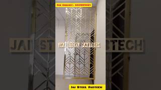 SS PVD Partition SS PVD coated Grill  sssteelrailings sspvdcoating pvdgoldpartition [upl. by Atsyrt242]