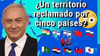 🇯🇵🇹🇼🇵🇸🇸🇾🇵🇰5 CONFLICTOS TERRITORIALES en ASIA vigentes en el 2020 🇷🇺🇨🇳🇮🇱🇮🇱🇮🇳  El Mapa de Sebas [upl. by Levitt]