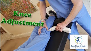 Chiropractic Activator Adjustment  Knee pain after Paddle Boarding [upl. by Ydna794]