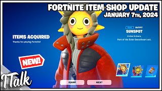 NEW SUNSPOT SET IS FINALLY HERE Fortnite Item Shop January 7th 2024 Fortnite Chapter 5 [upl. by Taimi]