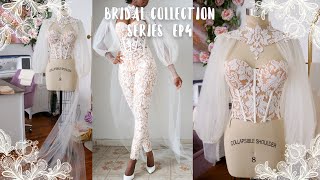 Sewing A Lace Tulle Bridal Cape Bolero Overlay  Bridal Collection Series [upl. by Eelsnia]