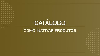 TUTORIAL  COMO INATIVAR PRODUTOS [upl. by Kapeed]