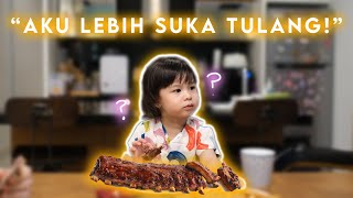 Nastusha’s MEAL TIME  MAKAN RIBS TAPI NASTUSHA LEBIH SUKA TULANGNYA [upl. by Macur]