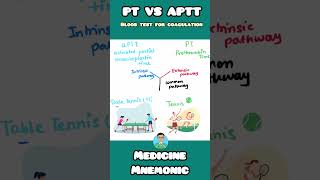 Decoding Blood Clotting PT vs aPTT Blood Tests Explained with Mnemonics neetpg usmle inicet [upl. by Elmina622]