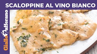 SCALOPPINE AL VINO BIANCO E PREZZEMOLO Secondo piatto facile e veloce [upl. by Edahsalof]