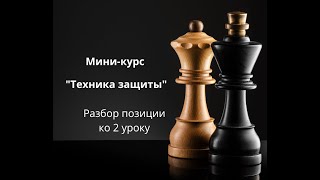 Разбор позиции quotТехника защиты в шахматахquot [upl. by Arras]