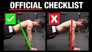 The Official PushUp Checklist AVOID MISTAKES [upl. by Eiramit496]