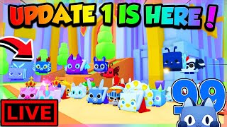 HUGE PARTY Until Roblox Pet Sim 99 UPDATE 1 [upl. by Marj250]