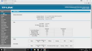 How to configure a TP Link TDW9970 for VDSL Settings [upl. by Leirua]