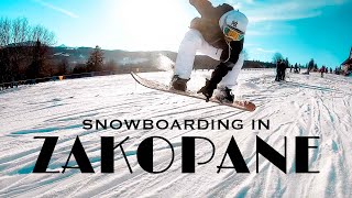 Skiing Snowboarding in Zakopane Poland  Go Pro7 Black [upl. by Enair]