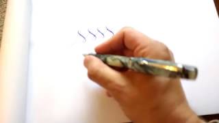 How to write with a flex nib fountain pen [upl. by Maynord]