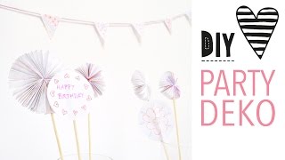 DIY PARTY DEKO  3 einfache amp schnelle Ideen [upl. by Errecart]