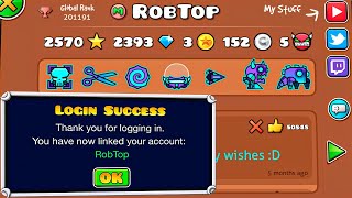 HACKED ROBTOP ACCOUNT TO FIND SOMETHING FanMade  Geometry Dash 22 [upl. by Airlee504]