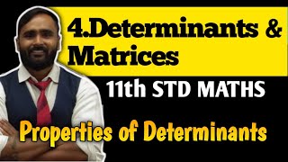 11th MATHS  4DETERMINANTS AND MATRICES  Properties of Determinant  PRADEEP GIRI SIR [upl. by Aileda]