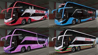 ETS 2 Mod Bus 150  Marcopolo G8 DD 8x2  Skins de empresas peruanas [upl. by Darce]