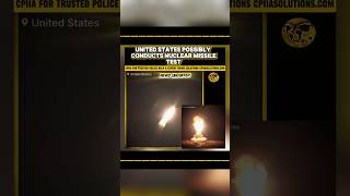 United States Possibly Conducts Nuclear Missile Test [upl. by Anelrihs]