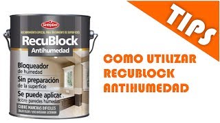 RECUBLOCK ANTIHUMEDAD [upl. by Hillinck113]