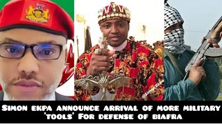 PM SIMON EKPA ANNOUNCE ARRIVAL OF MORE MILITARY TOOLS FOR BIAFRA REPUBLIC DEFENSEESN [upl. by Dhu]