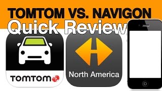 TomTom vs Navigon gps app iPhone Android Samsung app QUICK review [upl. by Kare841]