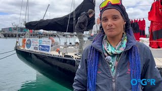 Ocean Globe Race 2023  Skipper Marie Tabarly Pen Duick VI interview after arriving in Auckland [upl. by Raven]