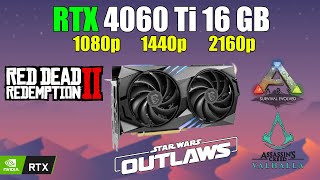 RTX 4060 Ti 16 GB  I5 12400F  Test in 4 Games in 2024  1080p  1440p  4K  Benchmark [upl. by Hassin]