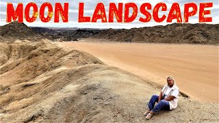 Moon Landscape near Swakopmund NamibNaukluft Park Namibia southern Africa [upl. by Anibas]