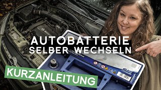 Autobatterie selber wechseln Opel Combo Anleitung PKW Batterie einfach selber ausbauen und wechseln [upl. by Dixil]