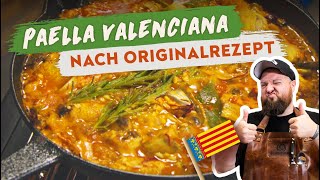 Originale Paella Valenciana  Rezept Gusseisenpfanne  BBQ Madness [upl. by Guthrey]