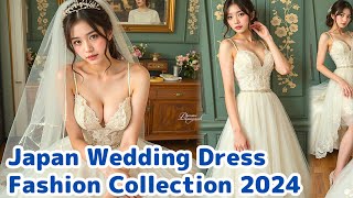 Japan Wedding Dress Fashion Collection 2024 [upl. by Allianora]