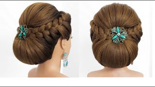 Easy Hairstyle For Long Hair New Bridal Prom Updo Tutorial [upl. by Nahgam]