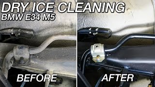 BMW M5 E34  DRY ICE CLEANING THERAPY [upl. by Pace]