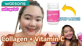 HONEST REVIEW OF TAKING NUTRABLISS BY WATSONS COLLAGEN  VITAMIN C [upl. by Kalindi]