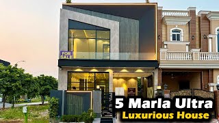 5 Marla Ultra Modern Design House In DHA 9 Town Lahore AlAliGroup [upl. by Thoma298]