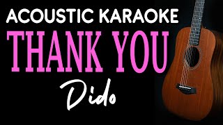 THANK YOU  DIDO  ACOUSTIC KARAOKE [upl. by Mundt]