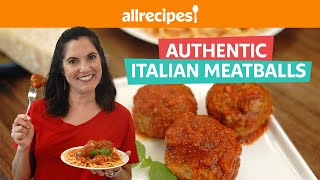 Easy amp Delicious Authentic Italian Meatballs  Allrecipes [upl. by Attayek]