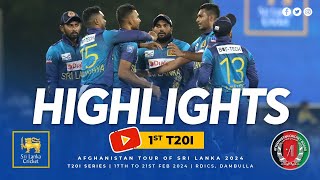 A Dramatic Victory  1st T20I Highlights  Sri Lanka vs Afghanistan [upl. by Ragan]